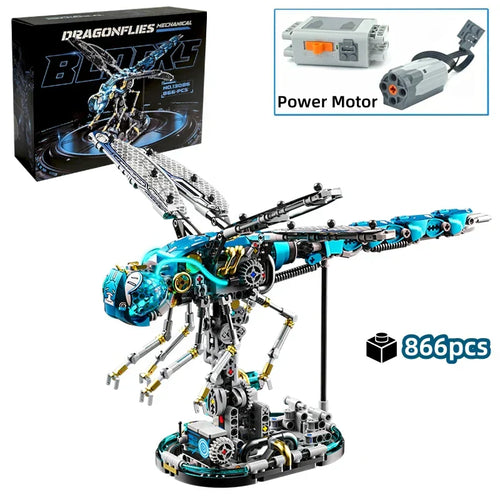 Bionic Dragonfly - 866Pcs Mechanical Building Set