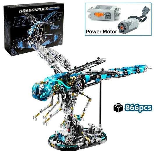Bionic Dragonfly - 866Pcs Mechanical Building Set