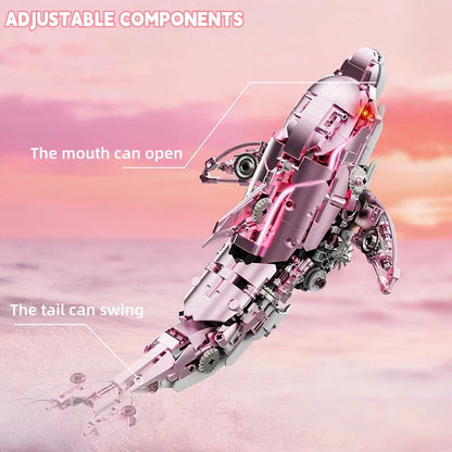 Mechanical Dolphin - 888Pcs Motorized MOC Building Set