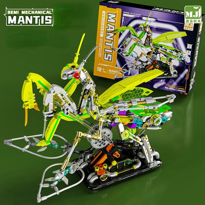 CyberMantis Mechanical Building Block Model - 999 Piece STEM Toy