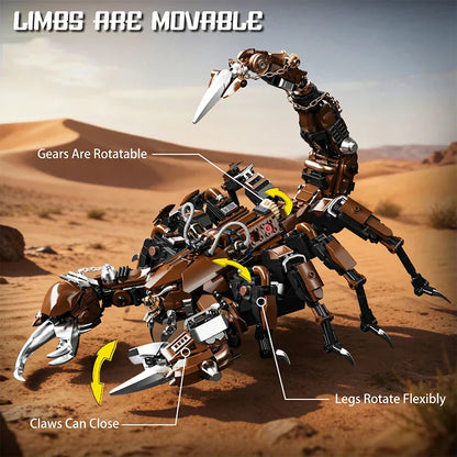 CyberScorp Mechanical Scorpion - 1074pc Cyberpunk Building Set