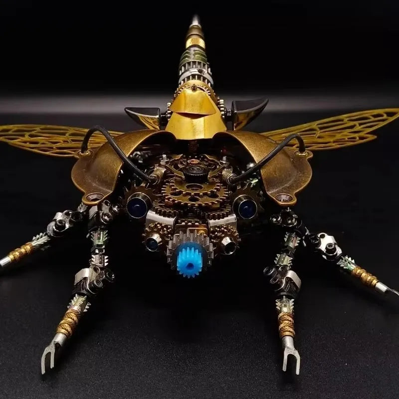 Aether-Wing Mechanical Beetle - Steampunk 3D Metal Model Kit