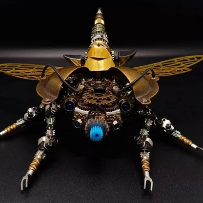 Aether-Wing Mechanical Beetle - Steampunk 3D Metal Model Kit
