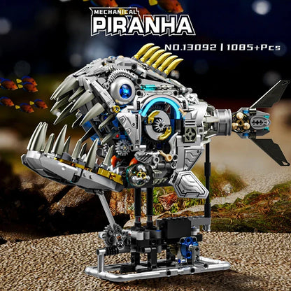 Mechanical Piranha - 1085Pcs Motorized MOC Building Set