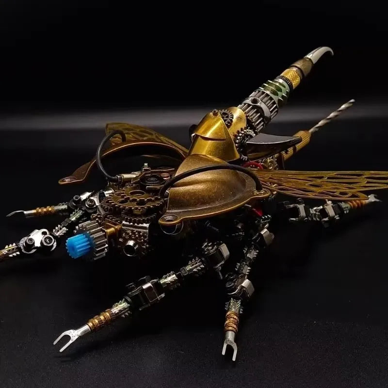 Aether-Wing Mechanical Beetle - Steampunk 3D Metal Model Kit