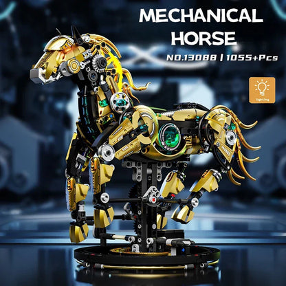Cyber-Steed Mechanical Horse - 1055PCS MOC Building Block Set