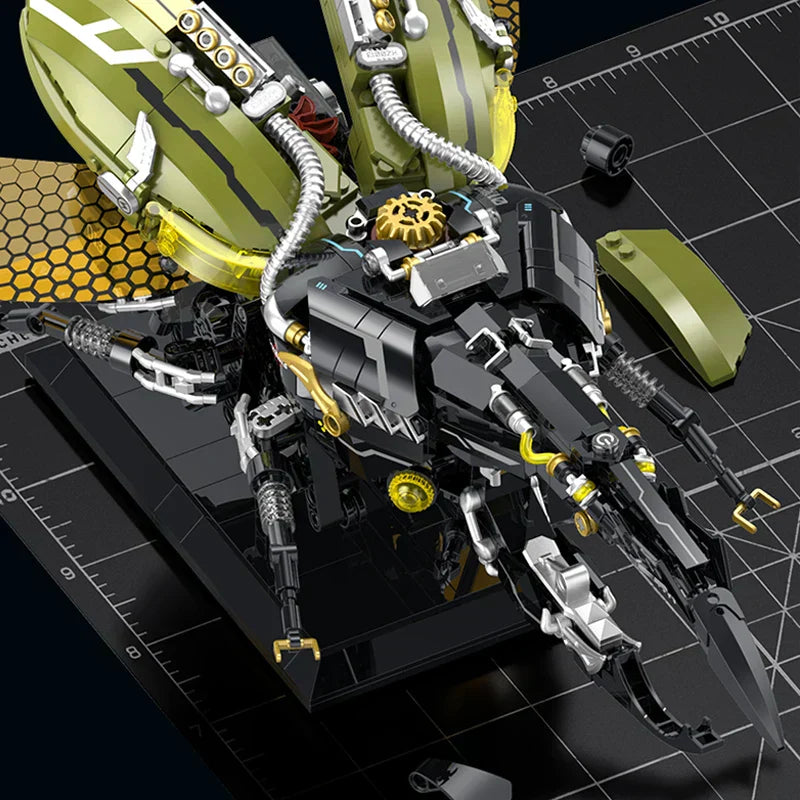 CyberMech Neon Insect Series - Cyberpunk Building Block Model Kit