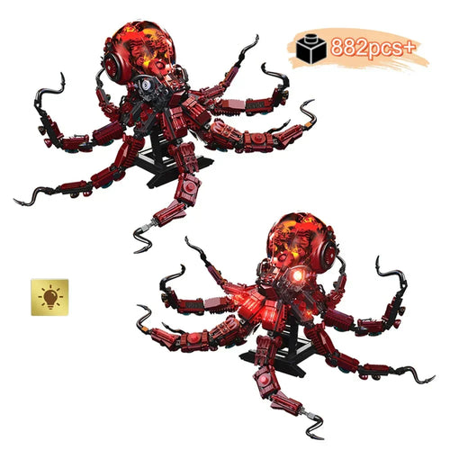 Mechanical Octopus - 882pcs STEM Building Block Set
