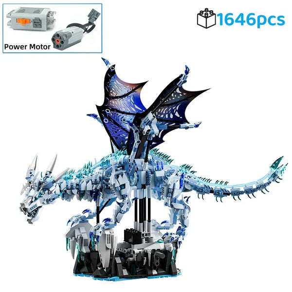 Frostwing Ice Dragon - 1676Pcs Advanced Building Brick Set