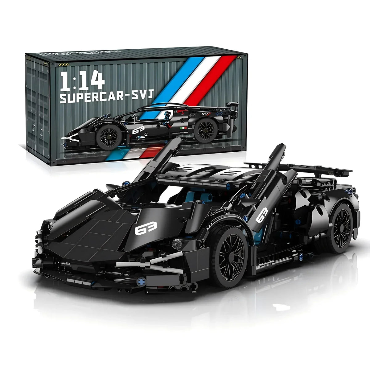 Apex Velocity GT - 1:14 Technical Supercar Building Block Set