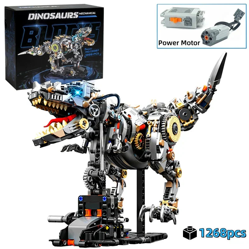 Mechanical T-Rex - 1268Pcs Motorized Dinosaur Building Set