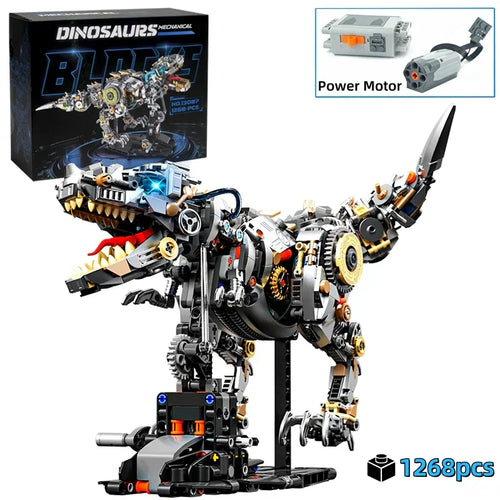 Mechanical T-Rex - 1268Pcs Motorized Dinosaur Building Set