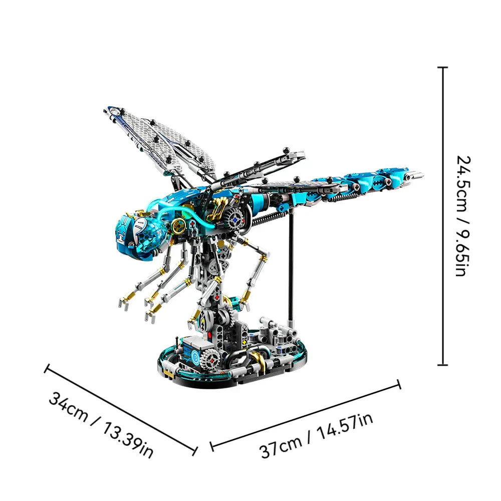 Bionic Dragonfly - 866Pcs Mechanical Building Set
