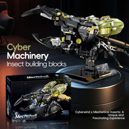 CyberMech Neon Insect Series - Cyberpunk Building Block Model Kit
