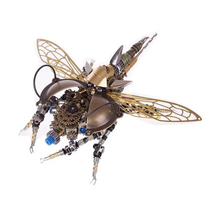 Aether-Wing Mechanical Beetle - Steampunk 3D Metal Model Kit