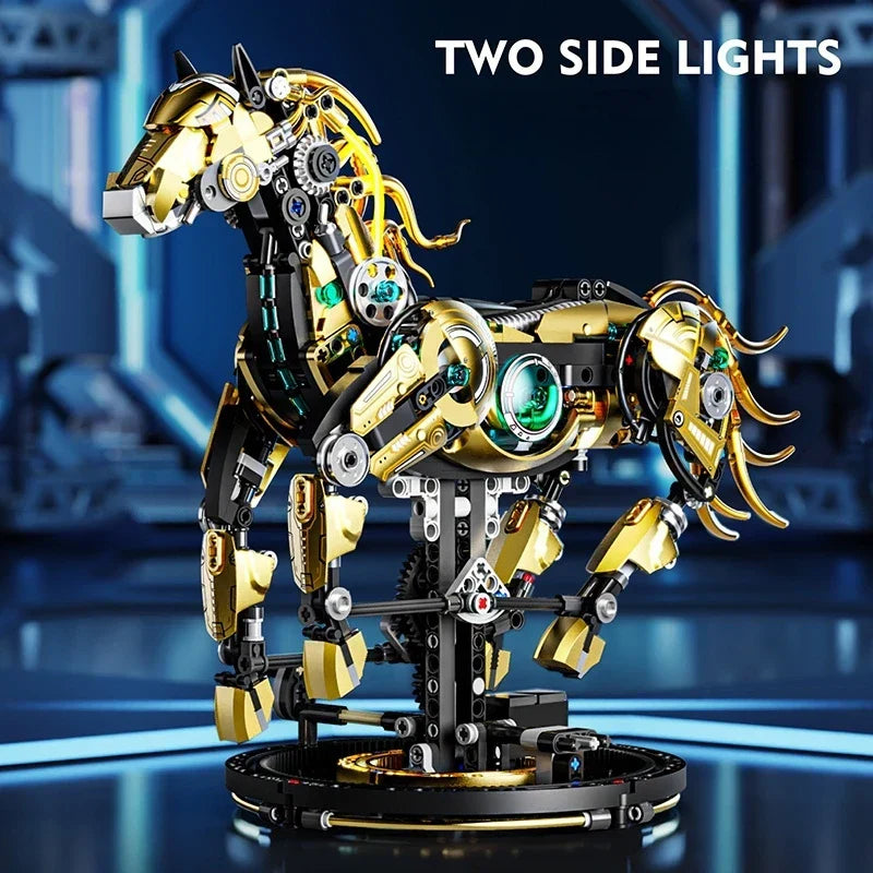 Cyber-Steed Mechanical Horse - 1055PCS MOC Building Block Set