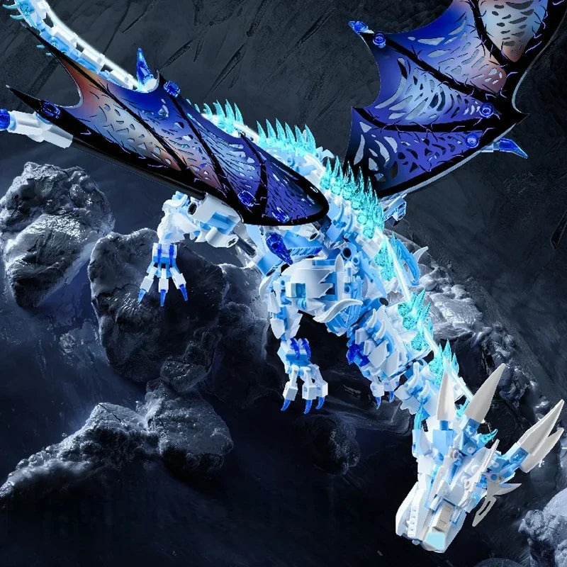 Frostwing Ice Dragon - 1676Pcs Advanced Building Brick Set