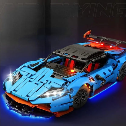 Apex Velocity 1:14 Supercar Building Block Set - 1108 Pieces