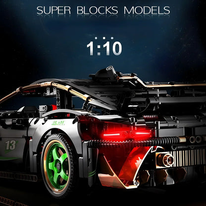 Apex Velocity - 1:10 Scale Supercar Building Block Set (1880+ Pcs)