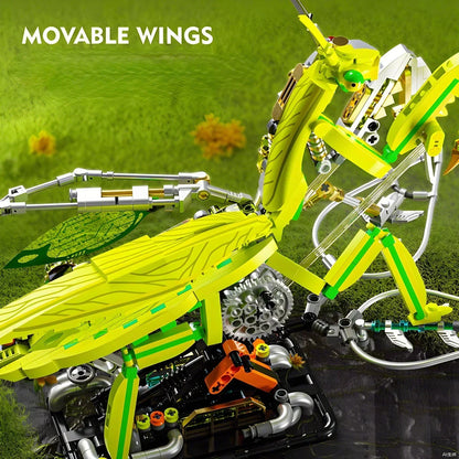 CyberMantis Mechanical Building Block Model - 999 Piece STEM Toy