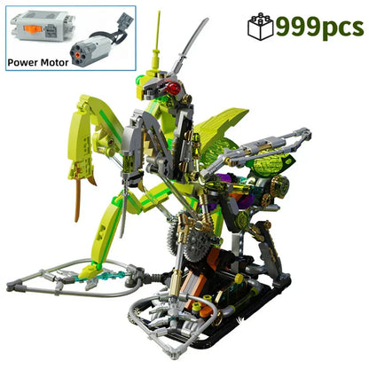 Luminous Mantis Robot - 999Pcs 3D Puzzle Building Set