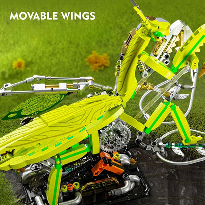 Luminous Mantis Robot - 999Pcs 3D Puzzle Building Set
