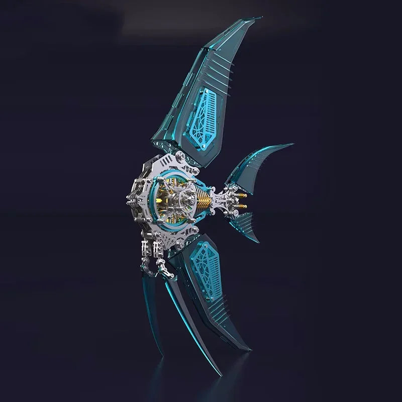 Steampunk Mechanical Angel Fish - 3D Metal Model Kit