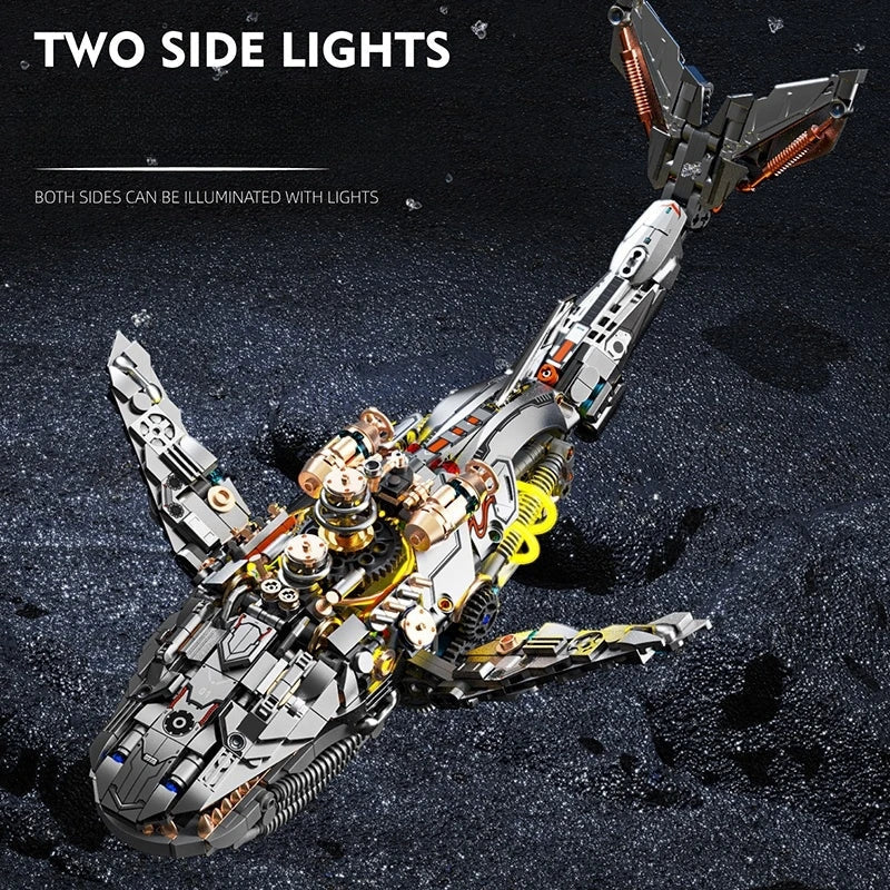 Mechanical Whale - 1388Pcs Bionic Motion MOC Building Set