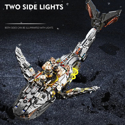 Mechanical Whale - 1388Pcs Bionic Motion MOC Building Set