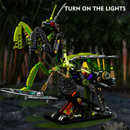 Luminous Mantis Robot - 999Pcs 3D Puzzle Building Set