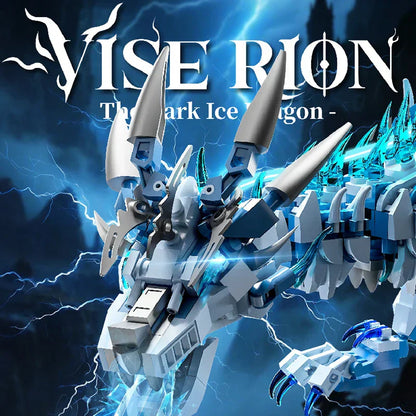 Frostwing Ice Dragon - 1676Pcs Advanced Building Brick Set