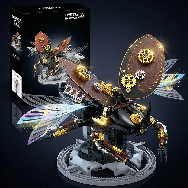 Mechanical Beetle MOC - Motorized Electric Building Block Kit