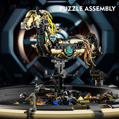 Motorized Horse - 1055Pcs Mechanical STEM Building Set
