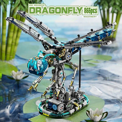 Bionic Dragonfly - 866Pcs Mechanical Building Set