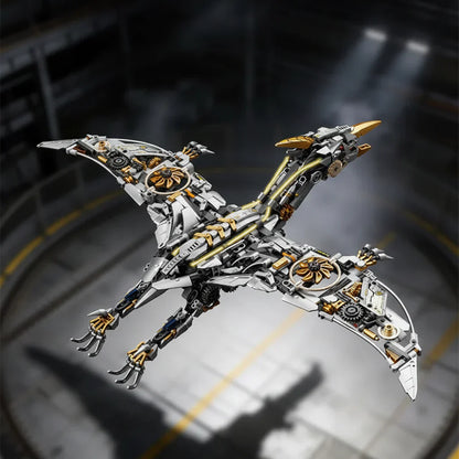 Mechanical Pterosaur MOC - Light-Up Dinosaur Building Set