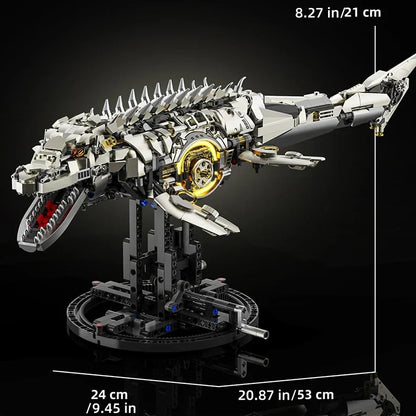Technical Mosasaurus - 1413pcs Motorized Building Set