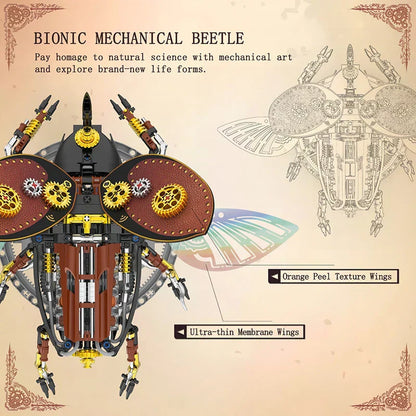 Mechanical Beetle MOC - Motorized Electric Building Block Kit