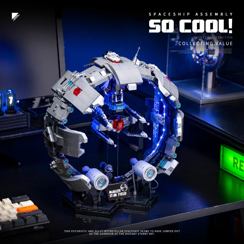 Galactic TIE Starship - Space Fighter Building Block Set