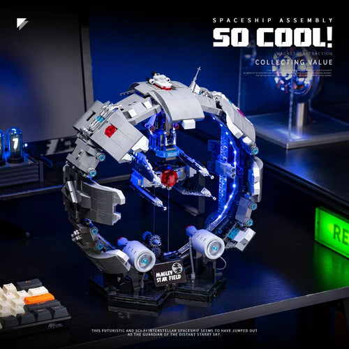Galactic TIE Starship - Space Fighter Building Block Set