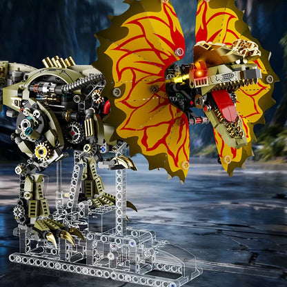 Jurassic Mechanical T-Rex & Dilophosaurus Building Block Set