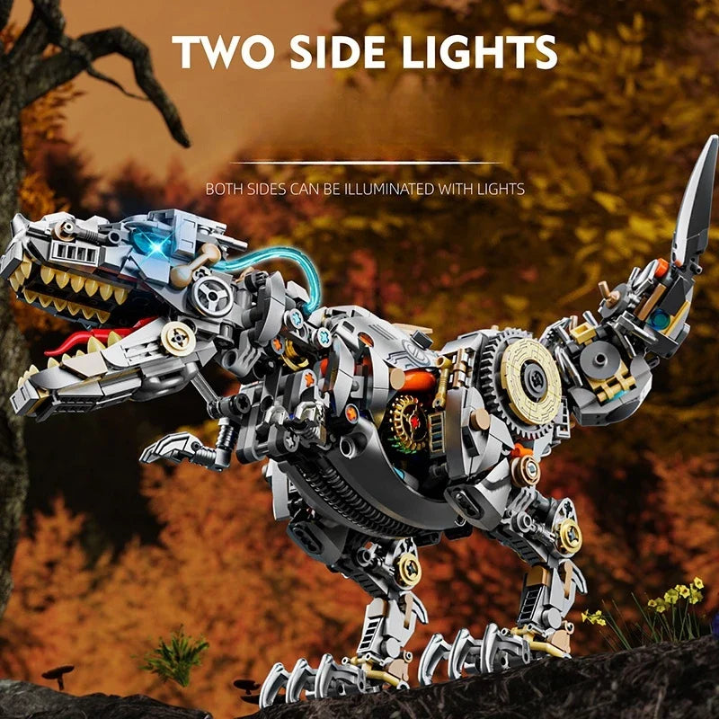 CyberRex Mechanical T-Rex - 1268pcs Motorized Dinosaur Building Set