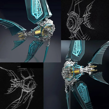 Steampunk Mechanical Angel Fish - 3D Metal Model Kit