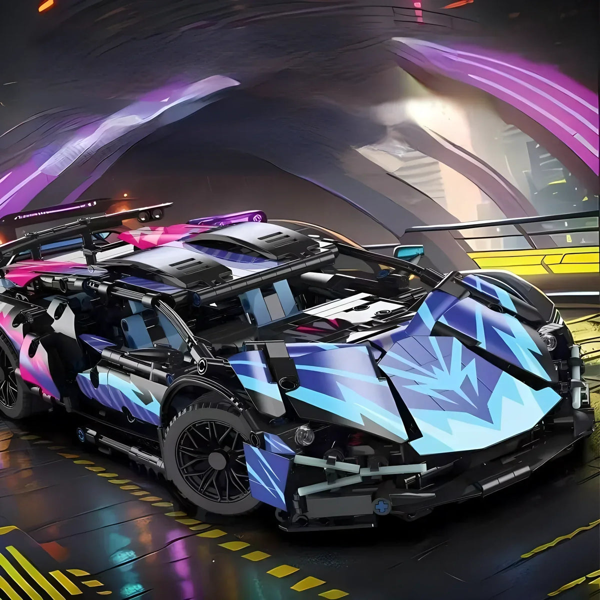 Velocity GT 1:14 Racing Roadster - Technic Building Block Car Kit