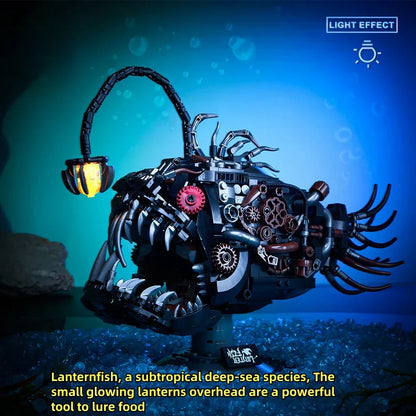 Mechanical Lantern Fish - 1038pcs Technical MOC Building Set