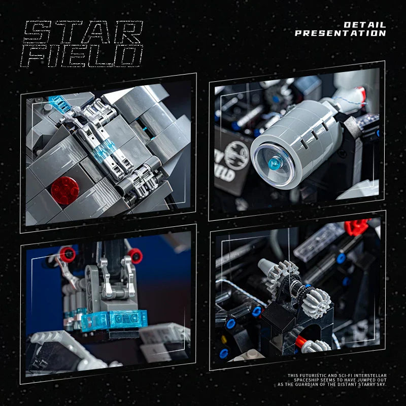 Galactic TIE Starship - Space Fighter Building Block Set