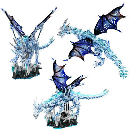 Frostwing Ice Dragon - 1676Pcs Advanced Building Brick Set