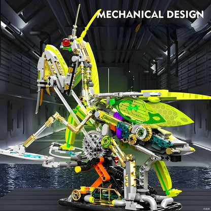 CyberMantis Mechanical Building Block Model - 999 Piece STEM Toy