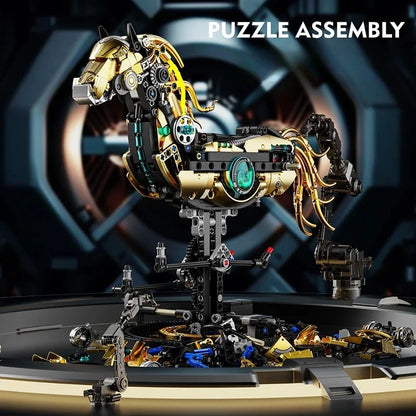Cyber-Steed Mechanical Horse - 1055PCS MOC Building Block Set