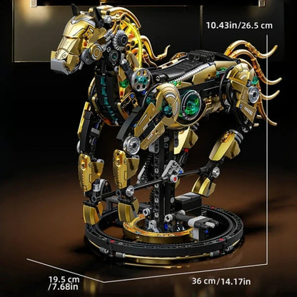 Motorized Horse - 1055Pcs Mechanical STEM Building Set