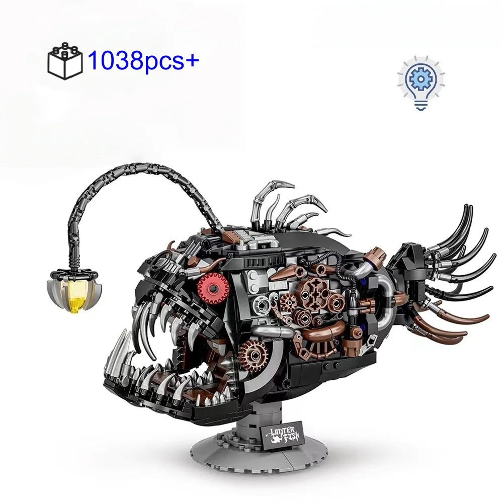 Mechanical Lantern Fish - 1038pcs Technical MOC Building Set